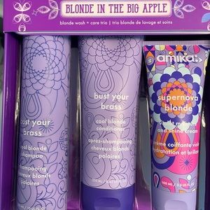 Brand new Amika Blonde value set in cute case